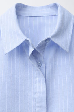 SCHIFFLI EMBROIDERY HEM SHIRT - Zara фото 11