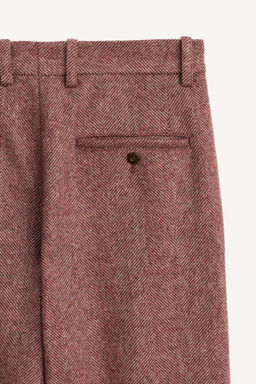 LIMITED EDITION HERRINGBONE WOOL TROUSERS - Zara фото 9