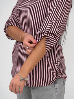 Туника женская, цвет коричневый розовый