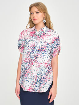 Блуза из вискозы с принтом