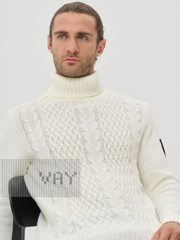 Свитер мужской 5232-12151. 118 молоко