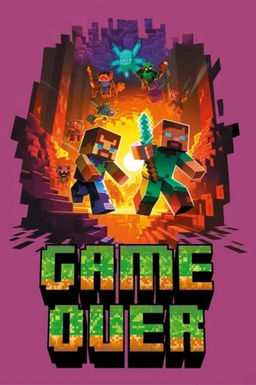 Блокнот А7 "My Game-2", клетка, 40 л, на скрепке, обл. 200 гр/м2 (65*98 мм)