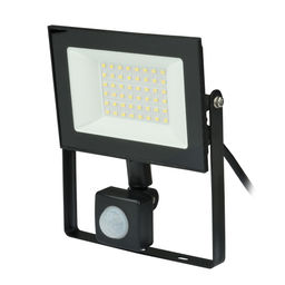 ULF-F62-50W/6500K SENSOR IP54 200-240В BLACK Прожектор светодиодный с датчиком движения и освещенности. Дневной свет (6500K). Корпус черный. TM Uniel