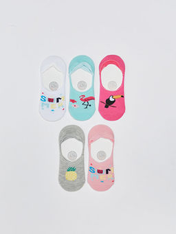 Desenli K?z ?ocuk Babet ?orap 5li