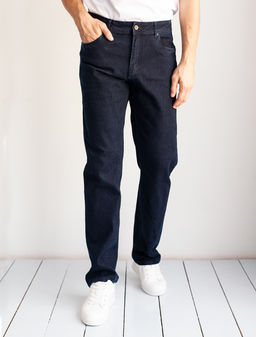 Прямые джинсы из эластичного денима