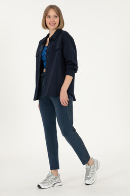 Женские темно-синие спортивные штаны Неожиданная скидка в корзине