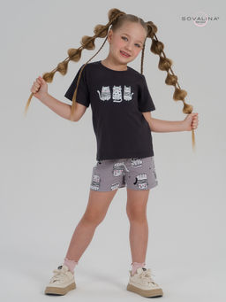 Костюм Лайт фуме-котейки на сером ПК - Sovalina фото 9