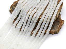 Бусины из натурального лунного камня (адуляр) диски 6*3мм, 31,5см, 125 бусин Радуга камня