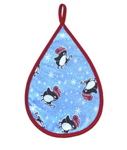 Прихватка, Капелька, трикотаж (Пингвины)