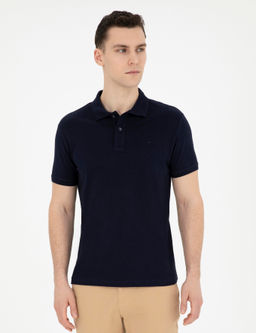Lacivert Slim Fit Basic Ti__rt - Pierre cardin фото 8