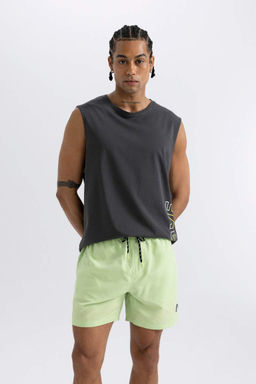 Короткие шорты для плавания на сетчатой подкладке - Defacto фото 4