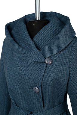 Пальто женское демисезонное (пояс) - El podio фото 11