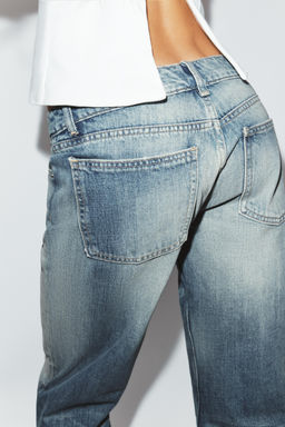 JEANS TRF WIDE LEG TIRO BAJO / Azul medio - Zara фото 6