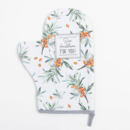 Набор Кухонный Berry garden, варежка-прихватка 20х28см, прихватка 19х19см, 100% хлопок - Этель фото 2