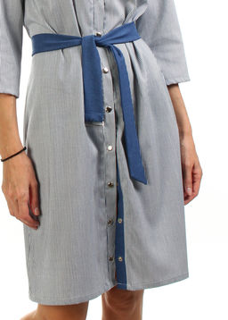 ПЛАТЬЕ РУБАШКА ПЛ533 В ПОЛОСОЧКУ - Assana фото 5