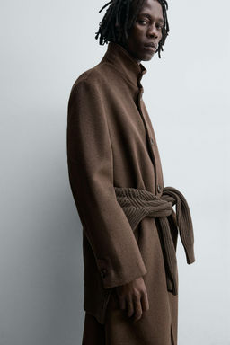 TEXTURED WOOL COAT