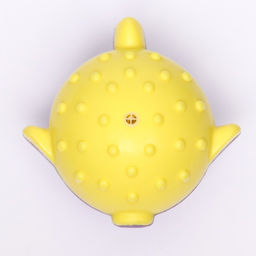 Игрушка для собак Фугу TPR, 9 см, фиолетовая/жёлтая - Пижон фото 4