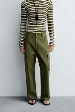 RELAXED FIT CARGO TROUSERS - Zara фото 2