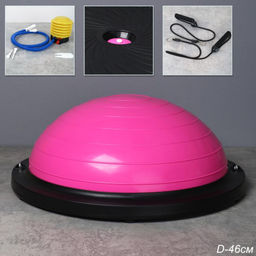 Полусфера балансировочная BOSU 46см Woohooo Drops эспандер, насос/ розовый/ B46Dr-P/ уп5