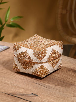 Корзинка плетёная «Манадо», 16×16×12 см, бамбук, светлая