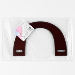 Ручки для сумки деревянные, 11.5×17 см, цвет коричневый