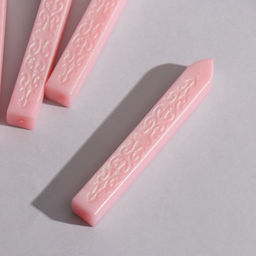 Цена за 5 шт. Сургуч для печати стержень «Розовый жемчуг», перламутр, 1.1×1.1×9 см