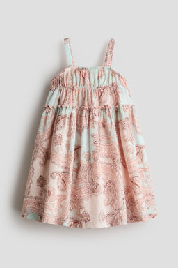 Vestido evas? de algod?n con tirantes finos