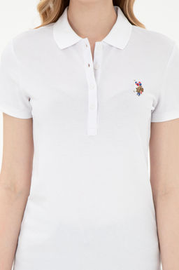 Женская белая базовая футболка Неожиданная скидка в корзине - U.s. polo assn фото 6
