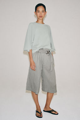CAMISETA COMBINADA / Azul / Gris