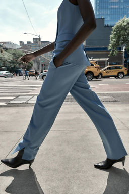FLARE TROUSERS WITH SIDE VENTS