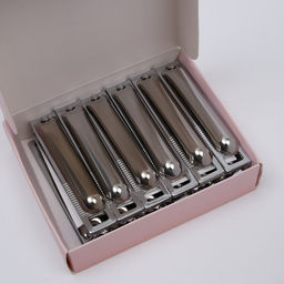 Цена за 12 шт. Кусачки книпсер педикюрные, с пилкой, 8 см, в коробке, МИКС