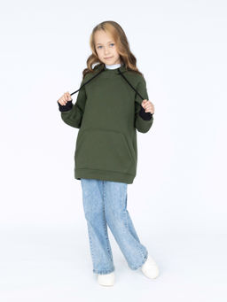 Толстовка детская хаки