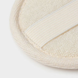 Мочалки для лица Доляна, 3 шт., сизаль, люффа, бежевые