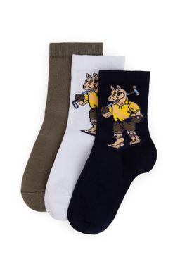 Erkek _ocuk Lacivert _orap Sepette S_rpriz _ndirim