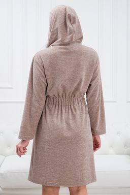 Халат женский из махры Нежность какао с молоком - Амадэль фото 7