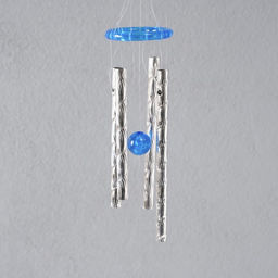 Цена за 2 шт. Музыка ветра металл, пластик "Цветок в круге" 4 трубки 35 см,