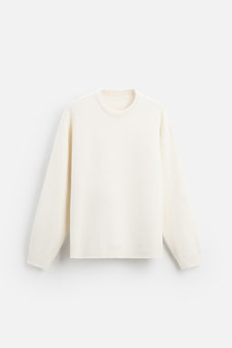 RELAXED FIT COTTON BLEND SWEATER - Zara фото 14