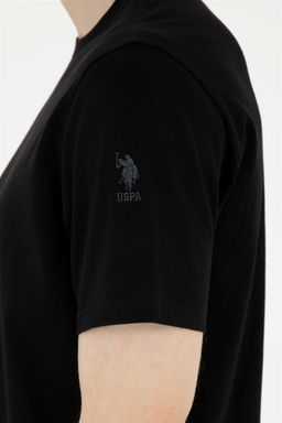 Мужская черная базовая футболка - U.s. polo assn фото 7