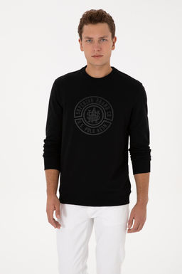 Erkek Siyah Sweatshirt