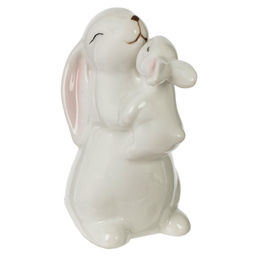 Фигурка декоративная "Зайцы", L9 W6,5 H11 см