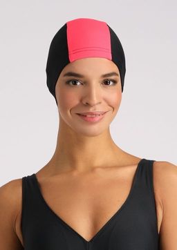 Шапка Cap.08 черный / коралл