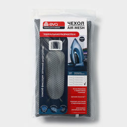 Чехол для гладильной доски, 156×52 см, термостойкий, серый