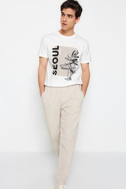 Lacivert Regular Fit Lastik Belli Gabardin Pantolon TMNSS23PL00033 - Trendyolmilla фото 11