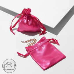 Цена за 50 шт. Мешочек подарочный атласный, 10x12см, цвет кремовый - Simaland фото 2