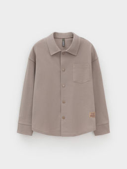 КР 302794/коричневый к624 рубашка для мал