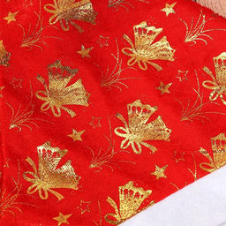 Колпак новогодний Колокольчики 40х27 см, красно-золотой - Зимнее волшебство фото 6