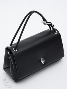 Сумка женская кожаная 8067Q black Polina&Eiterou