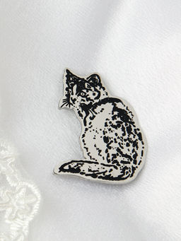 Брошь Кошка / 3432 S /уп 12/