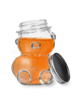 Баночка для мёда и варенья «Медвежонок», 170 мл, 7×10 см, стекло