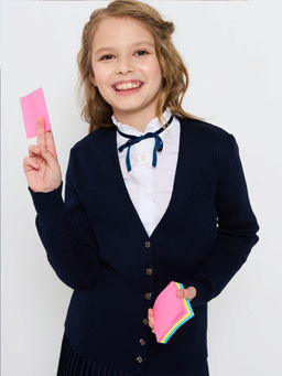 Жакет для девочек 5233-7070 - Vay kids школа фото 2